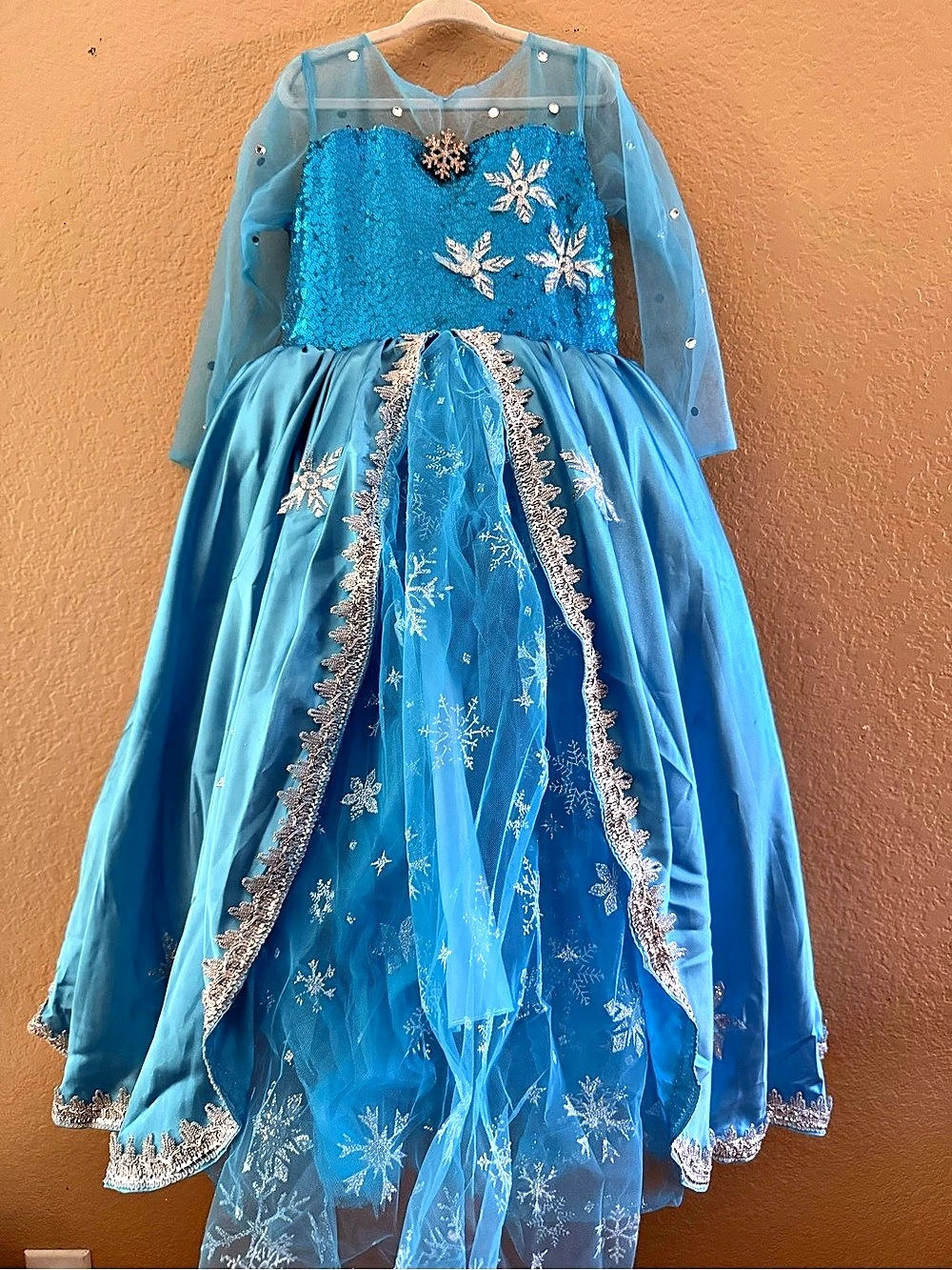 Elsa dress Blue Sequin Princess Dress